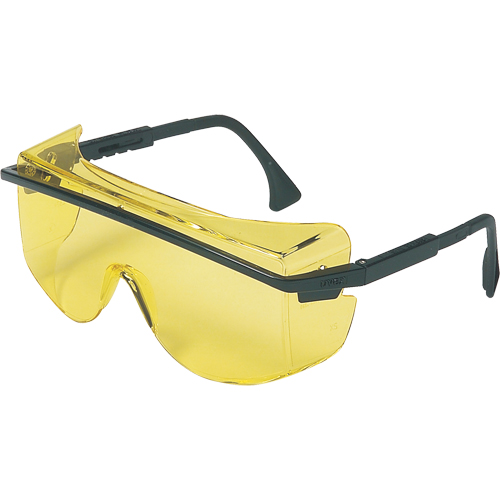 Uvex&reg; Astrospec OTG&reg; 3001 Safety Glasses, Amber Lens, Anti-Scratch, ANSI Z87+/Meets/Exceeds CSA Z94.3 Absolute Business Supply