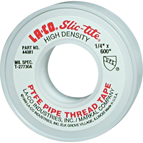 Ruban &agrave; filetage en PTFE Slic-Tite, 300" lo x 1/2" la, Blanc Absolute Business Supply