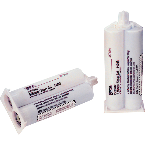 5-Minute Adhesive, 50 ml, Dual Cartridge, Two-Part, Clear Absolute Business Supply