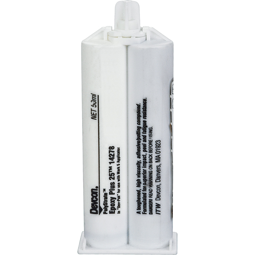 Epoxy Plus 25, Two-Part, Dual Cartridge, 50 ml., Grey Absolute Business Supply