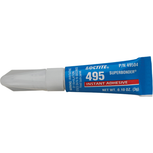 495 Super Bonder&reg; Instant Adhesive, Clear, Tube, 3 g Absolute Business Supply