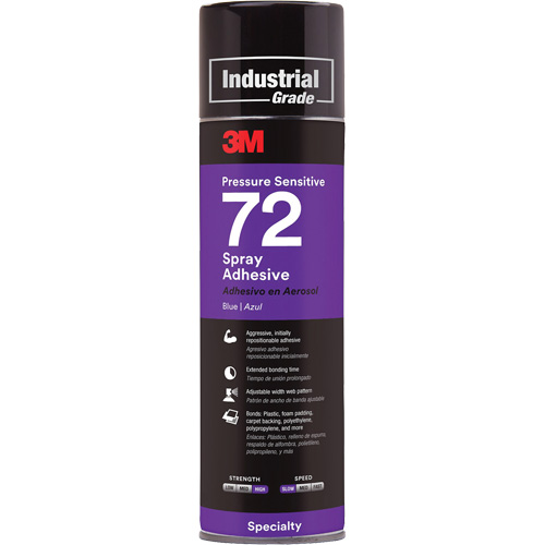 Adh&eacute;sifs autocollants 72, Bleu, Canette a&eacute;rosol Absolute Business Supply