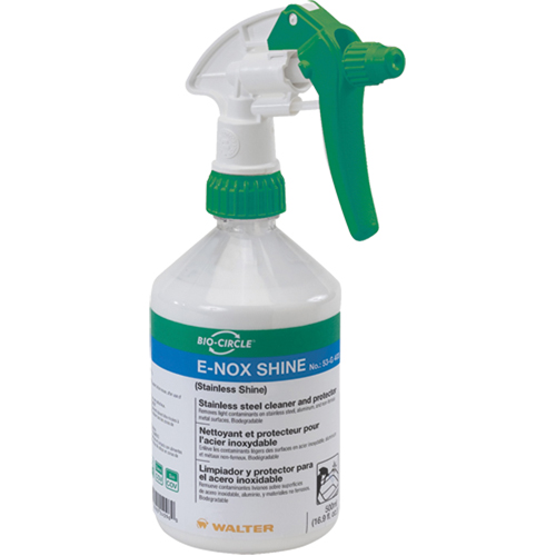 Nettoyant et protecteur de surface en acier inoxydable E-Nox Shine, 500 ml, Bouteille &agrave; g&acirc;chette Absolute Business Supply