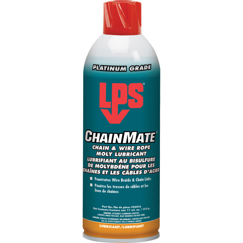 Lubrifiant pour chaînes & c&acirc;bles m&eacute;talliques Chainmate, Canette a&eacute;rosol Absolute Business Supply