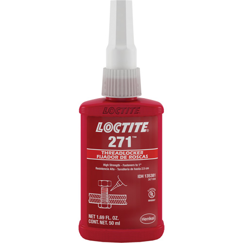Threadlocker 271 , Red, High, 50 ml, Bottle Absolute Business Supply