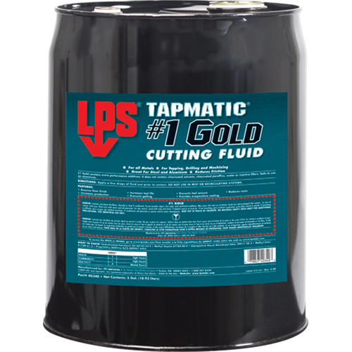 Tapmatic&reg; #1 Gold Cutting Fluids, 5 gal. Absolute Business Supply