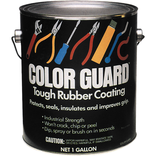Rev&ecirc;tement de caoutchouc robuste Color Guard, Rouge, Gallon Absolute Business Supply