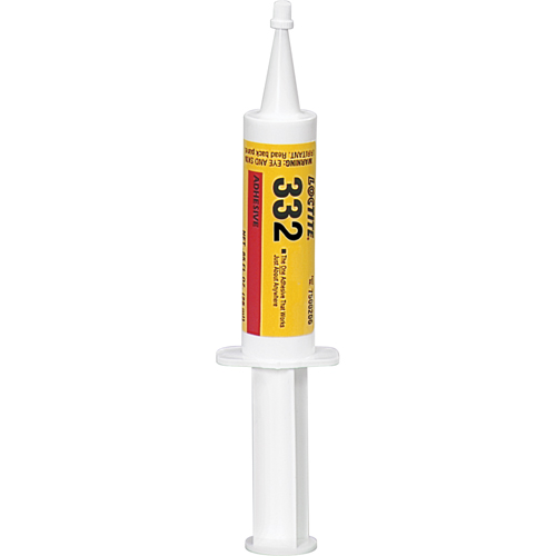 Adh&eacute;sif structurel 332 pour environnements s&eacute;v&egrave;res, 623 g, Seringue, Ambr&eacute;e Absolute Business Supply