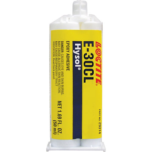 Hysol E-30CL Epoxy, Two-Part, Dual Cartridge, 77 g., Clear Absolute Business Supply