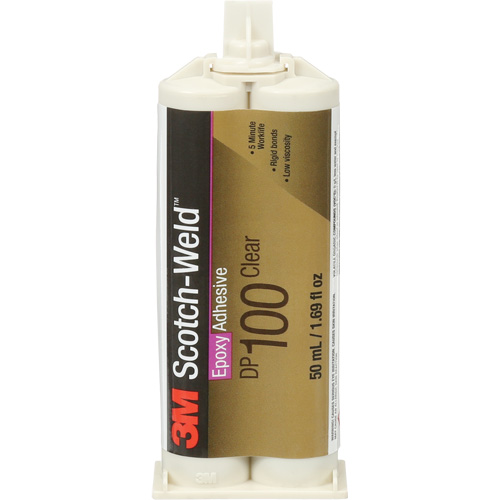 Scotch-Weld Adhesive, 1.7 fl. oz., Dual Cartridge, Two-Part, Clear Absolute Business Supply