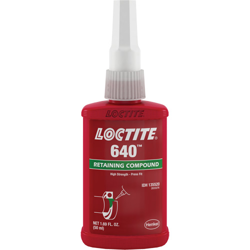 Retaining Compound 640 Medium Strength/High Temperature, 50 ml, Bottle, Green Absolute Business Supply