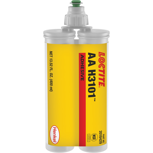 Adh&eacute;sif structural AA H3101, Deux composants, Cartouche double, 400 ml, Blanc Absolute Business Supply