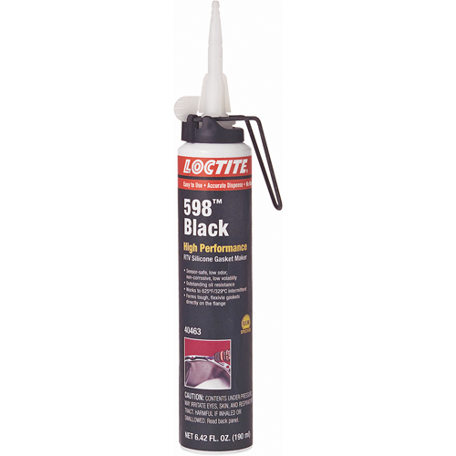 598 High Performance RTV Silicone Gasket Maker, Cartridge, Black Absolute Business Supply