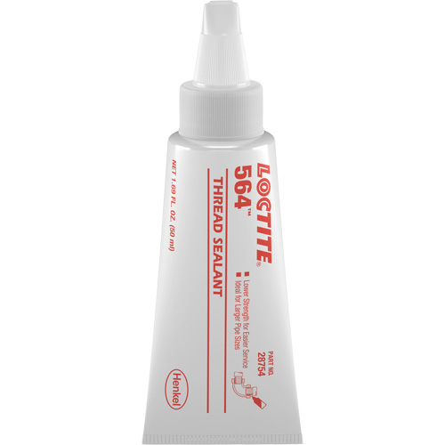 Produit d'&eacute;tanch&eacute;it&eacute; pour raccords filet&eacute;s 564, Tube, 50 ml, -53.9° C - 572° C/-65° F - 300° F Absolute Business Supply