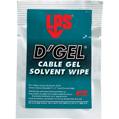 Solvant de gel D'Gel pour c&acirc;bles, Sachets Absolute Business Supply