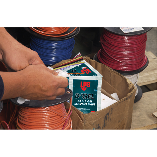 Solvant de gel D'Gel pour c&acirc;bles, Sachets Absolute Business Supply