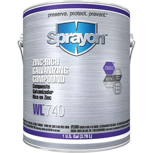 WL740 Zinc-Rich Galvanizing Compound, Gallon Absolute Business Supply