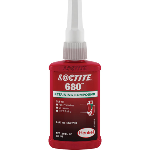 680 High-Strength/Low-Viscosity Retaining Compound, 50 ml, Bottle, Green Absolute Business Supply