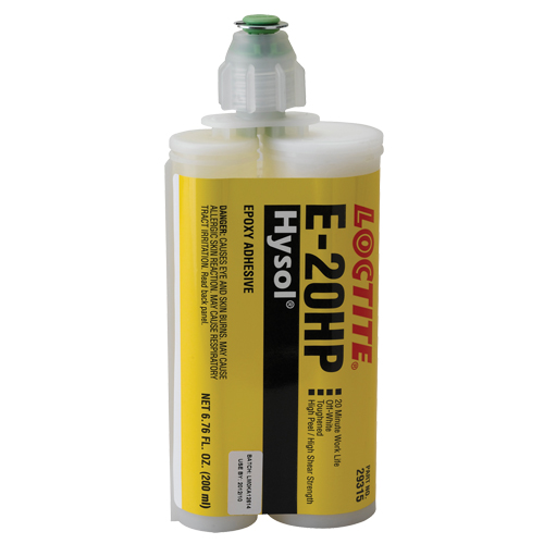 E-20P Fast Setting Structural Adhesives, 200 ml, Dual Cartridge, Two-Part, White Absolute Business Supply