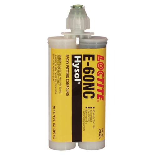 E-60NC Electrically Non-Corrosive Structural Adhesives, 200 ml, Dual Cartridge, Two-Part, Black Absolute Business Supply