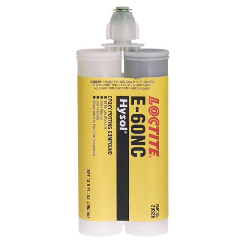 E-60NC Electrically Non-Corrosive Structural Adhesives, 400 ml, Dual Cartridge, Two-Part, Black Absolute Business Supply