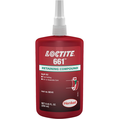 Compos&eacute; de retenue Loctite 661, 250 ml, Bouteille, Jaune Absolute Business Supply