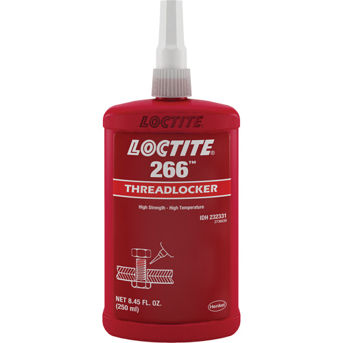 266 Threadlocker, Red, High, 250 ml, Bottle Absolute Business Supply