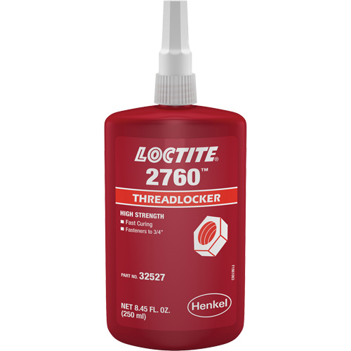 2760 Threadlocker, Red, High, 250 ml, Bottle Absolute Business Supply