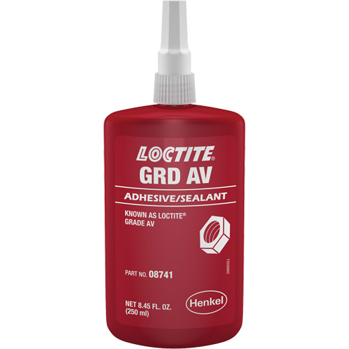 Letter Grade AV Threadlocker, Red, High, 250 ml, Bottle Absolute Business Supply