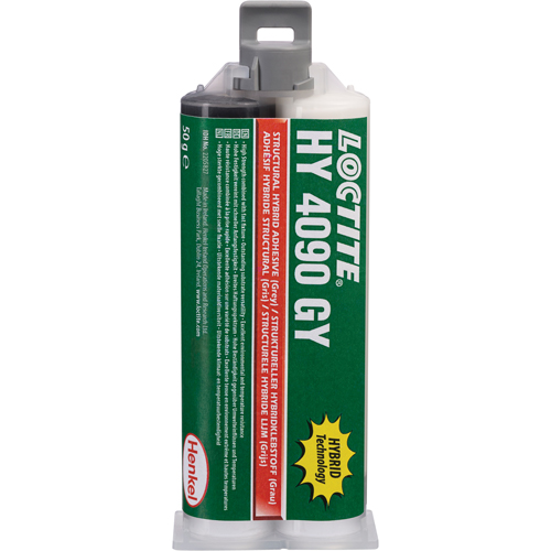 HY 4090 GY Structural Repair Hybrid Adhesive, Two-Part, Dual Cartridge, 50 g, Grey Absolute Business Supply