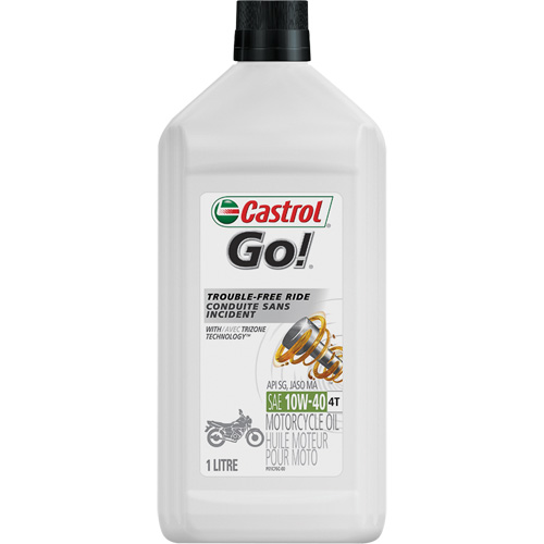 Huile pour moteur de moto 4 temps 10W40 GRANDPRIX, 1 L, Bouteille Absolute Business Supply
