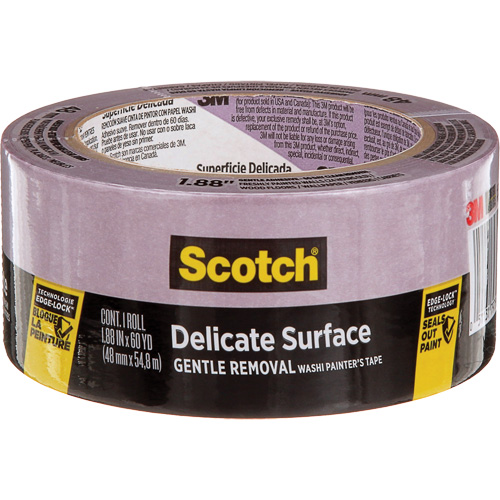 Scotch&reg; Delicate Surface Painter's Tape 2080, 48 mm (1-7/8") x 55 m (180'), Purple Absolute Business Supply