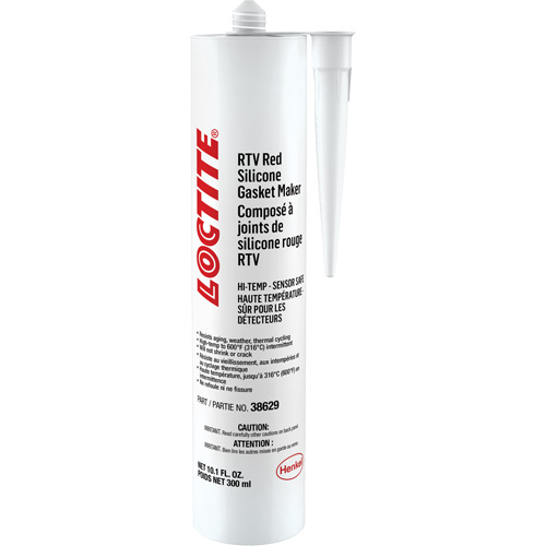 596 High Temp RTV Silicone Sealant, Cartridge, Red Absolute Business Supply
