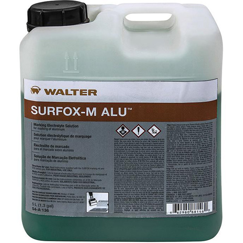 Solution &eacute;lectrolytique de marquage sur l'aluminium Surfox-M Absolute Business Supply