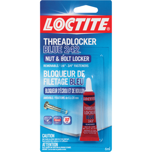242 Threadlocker, Blue, Medium, 6 ml, Tube Absolute Business Supply