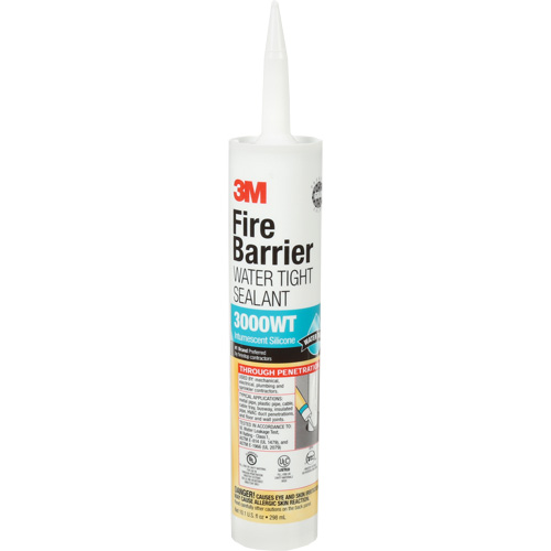 Scellant ignifuge 3000 WT, 10,1 oz, Cartouche, Gris Absolute Business Supply