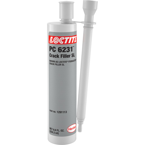 Loctite&reg; Fixmaster&reg; Crack Filler SL, 8.6 fl. oz., Dual Cartridge, Grey Absolute Business Supply