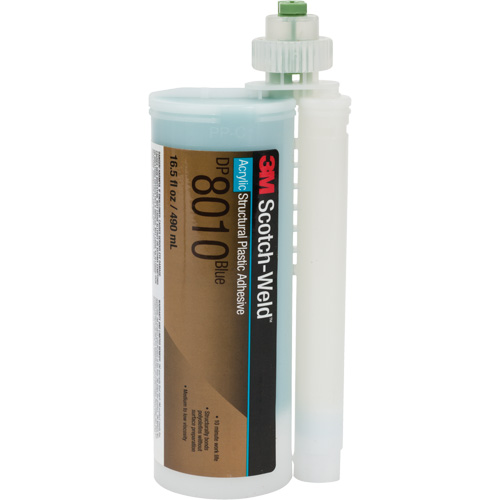 Adh&eacute;sif structural pour composants en plastique Scotch-Weld, Deux composants, Cartouche, 490 ml, Bleu Absolute Business Supply