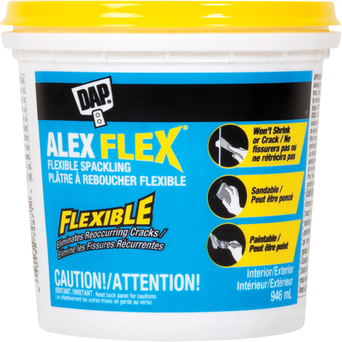 Alex Flex&reg; Flexible Spackling, 946 ml, Plastic Container Absolute Business Supply