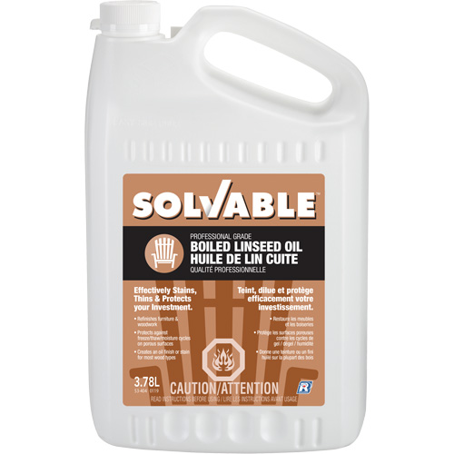 Boiled Linseed Oil, Jug, 3.78 L Net Volume Absolute Business Supply