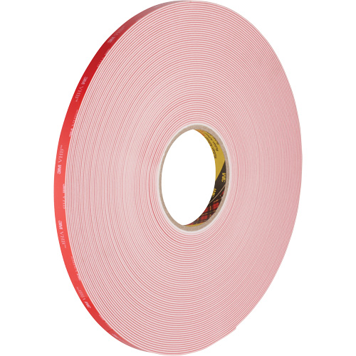 VHB Tape, 32.9 m (108') L x 12.7 mm (1/2") W, 62 mils, Acrylic Absolute Business Supply