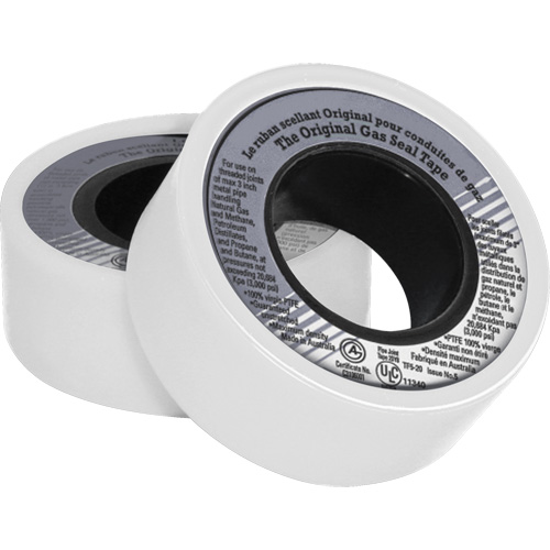 PTFE Thread Sealant Tape, 480" L x 3/4" W, White Absolute Business Supply