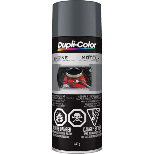 Engine Enamel Paint with Ceramic, Cast Iron Grey, High-Gloss, 12 oz., Aerosol Can Absolute Business Supply