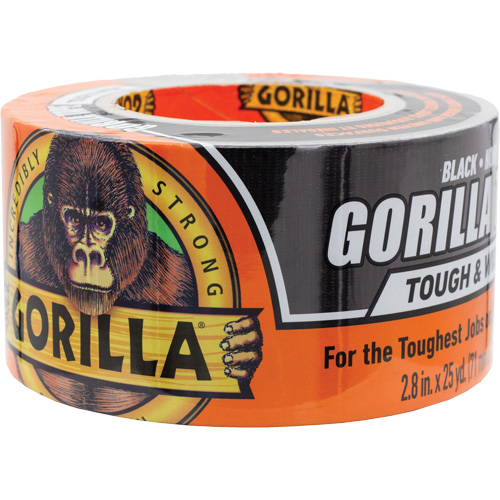 Tough & Wide Duct Tape, 17 mils, Black, 73 mm (3") x 22.86 m (75') Absolute Business Supply