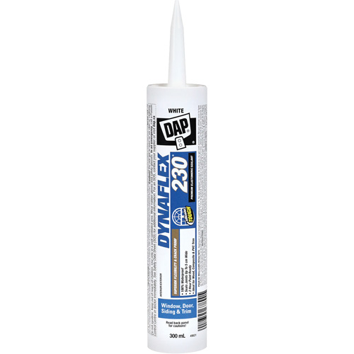 Scellant en &eacute;lastom&egrave;re de qualit&eacute; sup&eacute;rieure Dynaflex 230, 300 ml, Cartouche, Blanc Absolute Business Supply