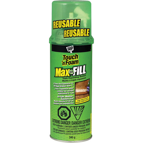 Scellant &agrave; triple expansion Touch 'n Foam Max Fill, 340 g, Canette a&eacute;rosol, Cr&egrave;me Absolute Business Supply