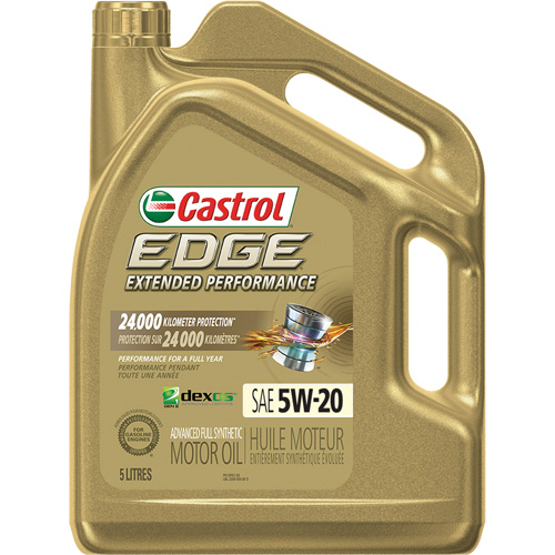 Edge&reg; Extended Performance 5W-20 Motor Oil, 5 L, Jug Absolute Business Supply