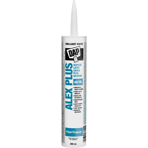 Produit de calfeutrage tout usage au latex acrylique et silicone Alex Plus Absolute Business Supply