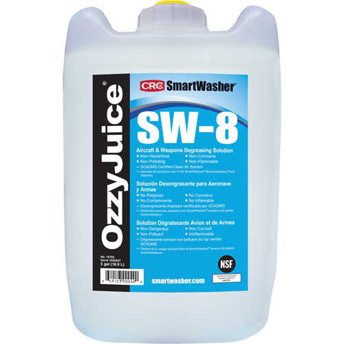 SmartWasher&reg; Ozzyjuice&reg; SW-8 Aircraft & Weapons Degreasing Solution, Jug Absolute Business Supply