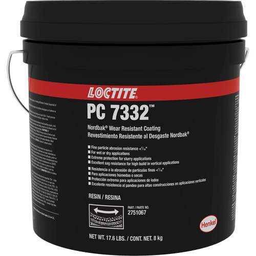 Rev&ecirc;tement de protection contre lusure 7332 Nordbak, Gris, 10 kg, Seau Absolute Business Supply